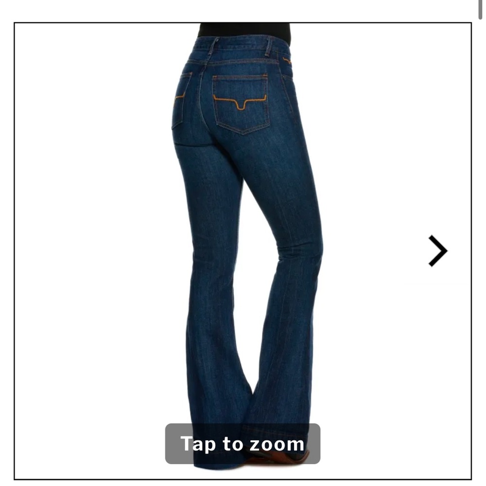 Kimes Ranch Jennifer Dark Wash Super Flare Jeans